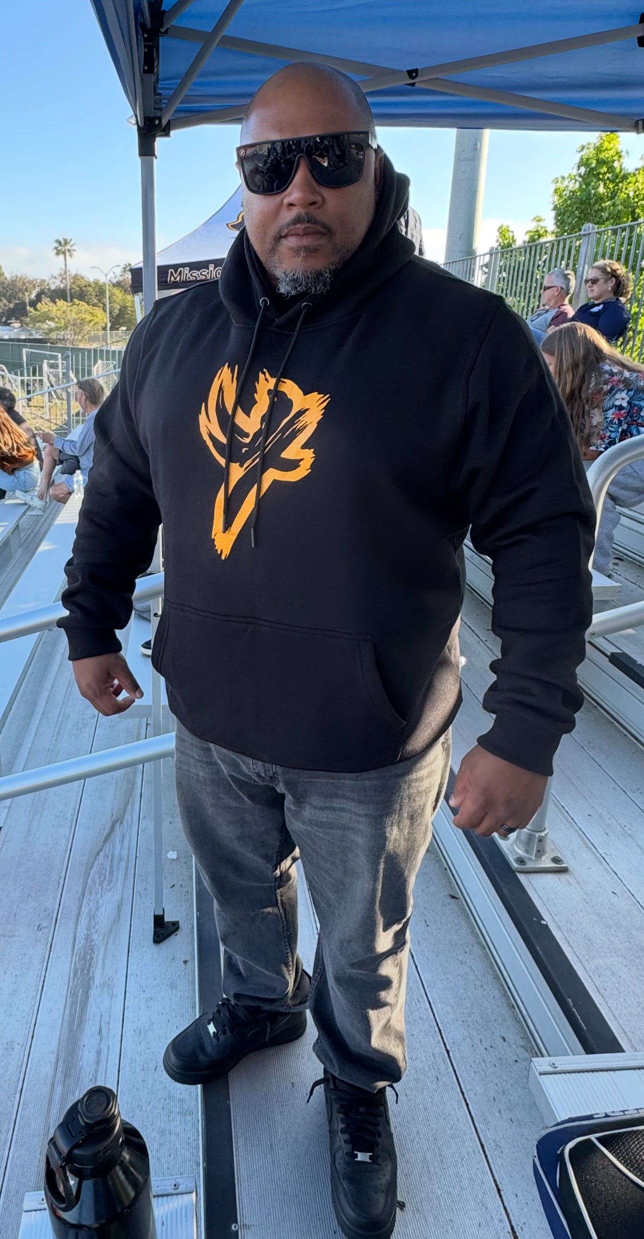 Black Sports One Weight Seven Hoodie