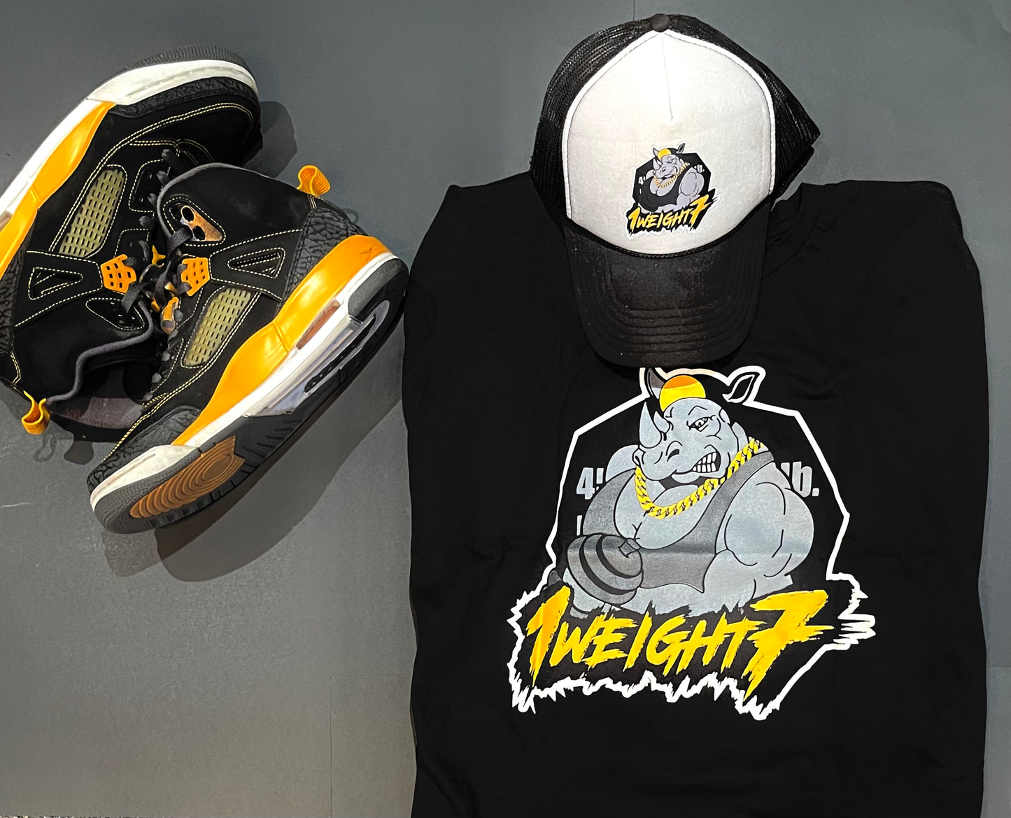 1Weight7 - Black Shirt