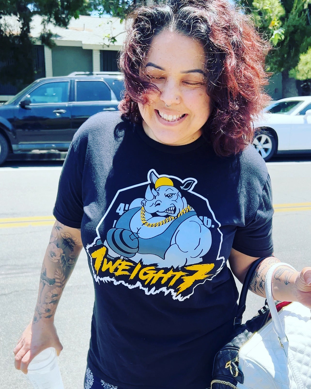 1Weight7 - Black Shirt