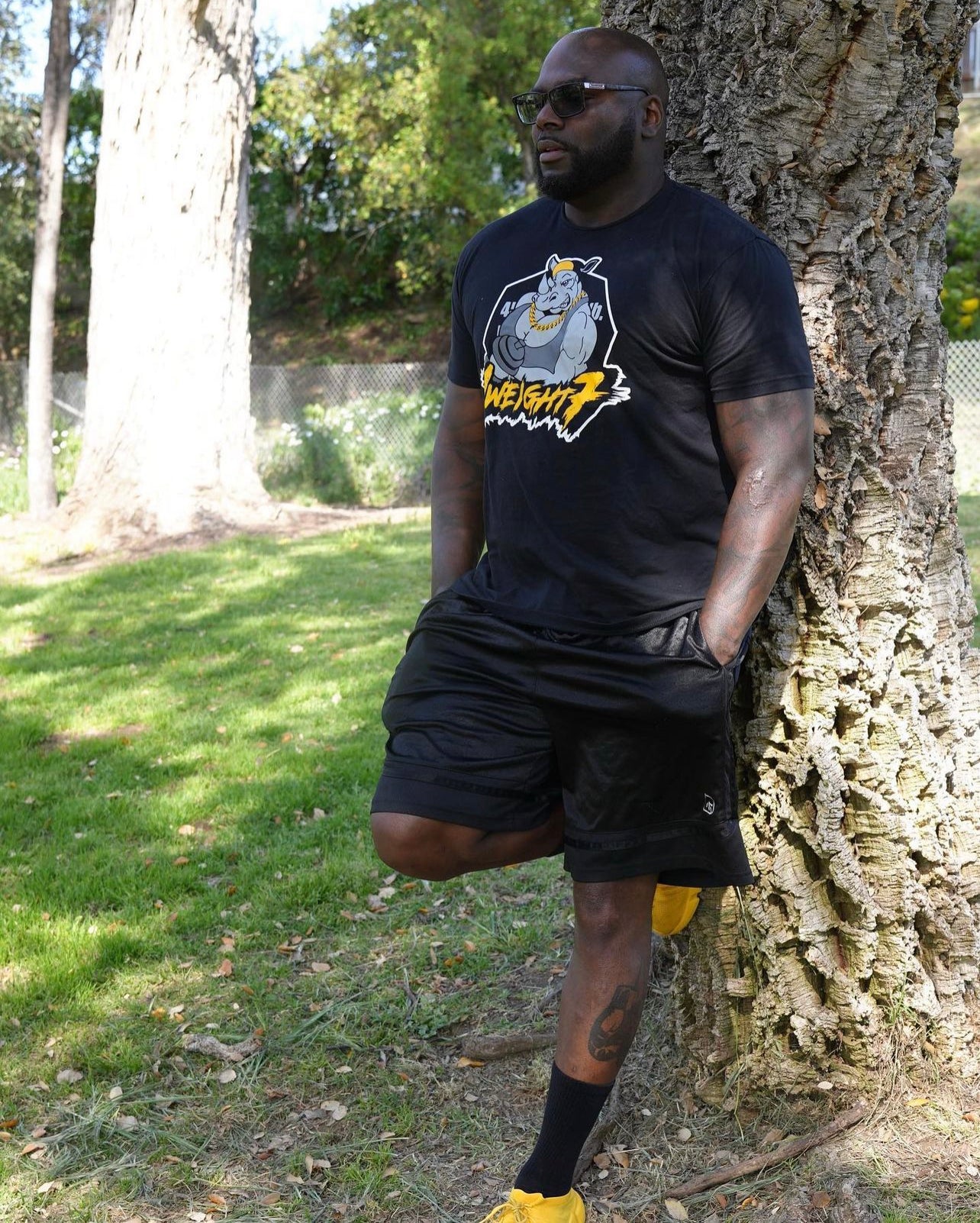 1Weight7 - Black Shirt